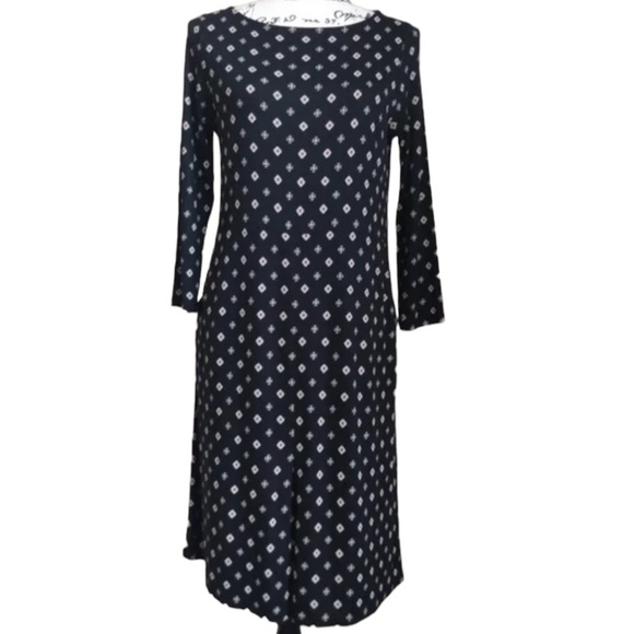 J.Jill New Without Tags Black Stretch Comfy Pockets MIDI Length Medium Petit - Picture 4 of 8